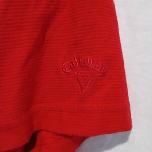 Men's Red Callaway Golf Crew Neck Short Sleeve T-shirt. Large.